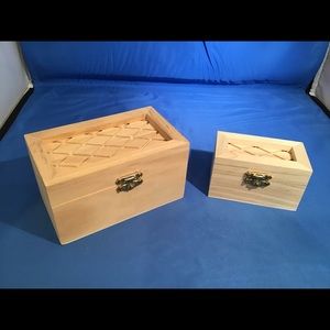 Unfinished jewelry boxes, NEW, perfect craft item!